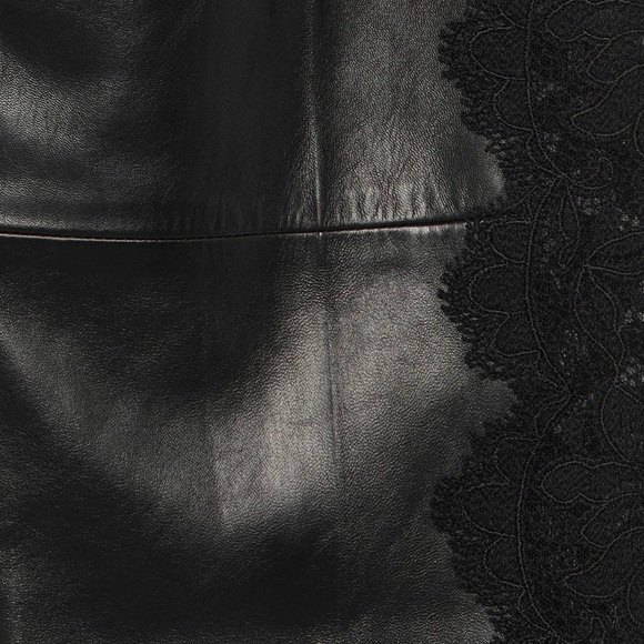 ALEXANDER MCQUEEN LEATHER PANTS WITH LACE SIDE PANELS SIZE 42 - Picture 4 of 6